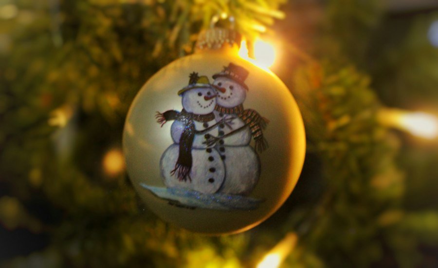 Photo personalized Christmas photo ornaments